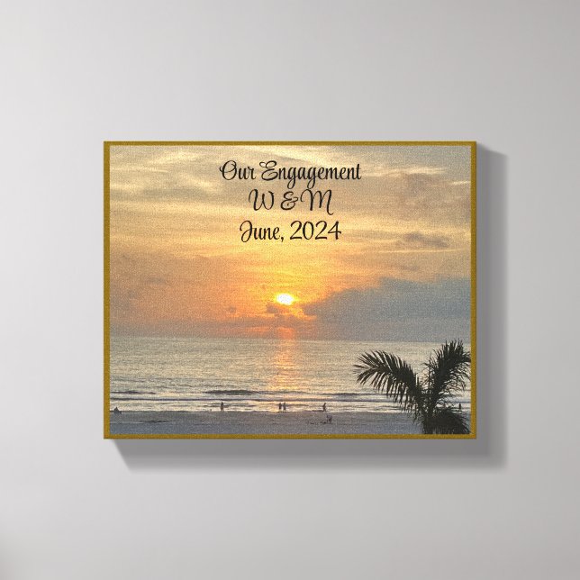 Adorável, nossa Canvas Noivado (Frente)