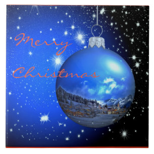 adorável ornamento de céu estrelado de natal