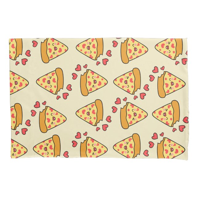 Adorável pizza vintage engraçada beige garotinha (Frente)