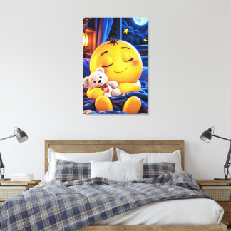 Adorável Rosto Fofo Decoração de Parede para Quart