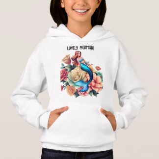 Adorável Sereia Meninas Gaiústias e Camisetas.