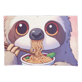 Adorável Sloth Eating Ramen