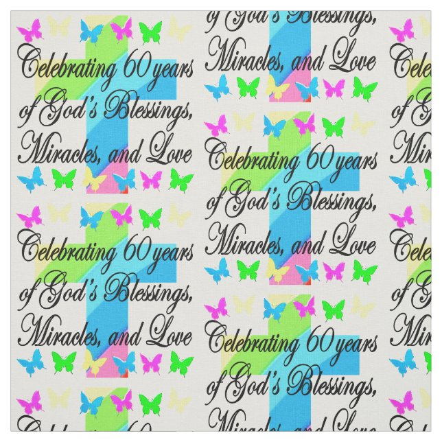 ADORÁVEL TECIDO DE ANIVERSÁRIO CHRISTIAN 60º (Modelo)