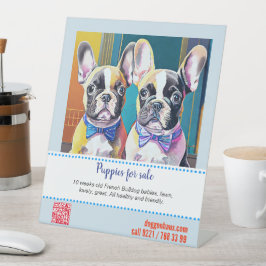 Adorável Vendedor de Ilustração de Bulldog Francês