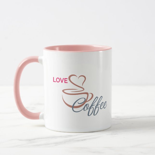 adorável xícara de café para amante do café citaçã (Esquerda)
