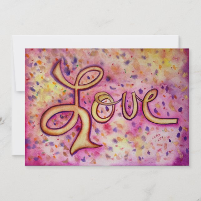 Adorem convites ou convites cor-de-rosa (Frente)