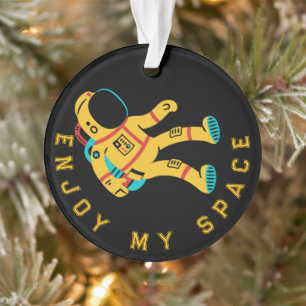 Adorne Meu Espaço Enfeite de Natal Astronauta Fofo