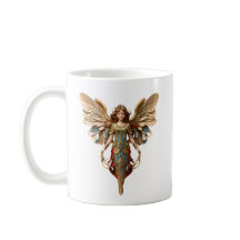 Adorno de Anjo Design de Caneca de Café em Estilo 