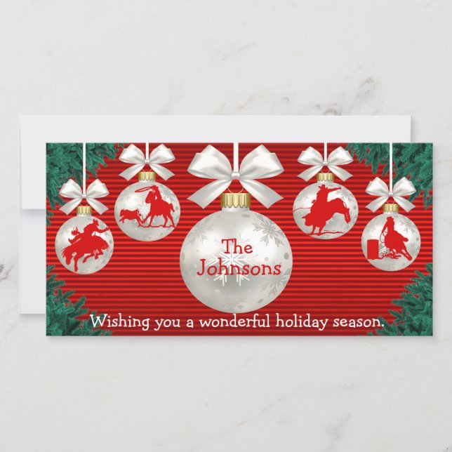 Adornos De Rodeio Fronteira De Grinalda Cartão De  (Frente)