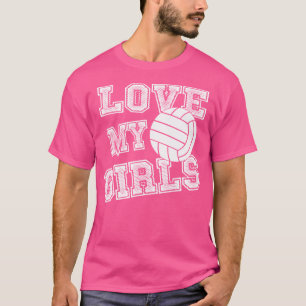 Adoro A Camisa De Voleibol Das Minhas Raparigas Pa