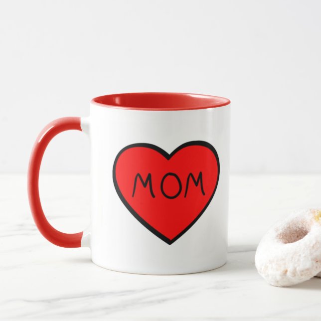 Adoro a caneca da mamãe (Com Donut)