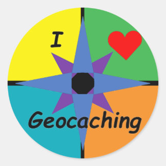 Adoro adesivo de Geocaching (Grande)
