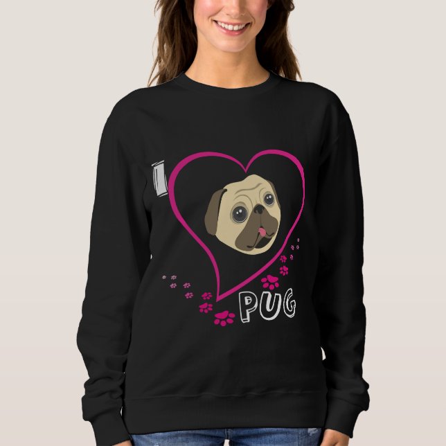 Adoro Camisa Clássica de Camisa do PUG 95 (Frente)