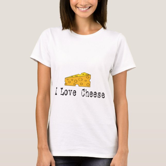 Adoro Camisa De Boneca De Queijo (Frente)