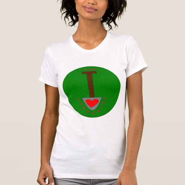 Adoro Camisa De Jardinagem (Frente)