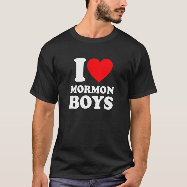 Adoro Camisa De Meninos Mórmons (Frente)