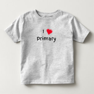 Adoro camiseta infantil do LDS primário em cores