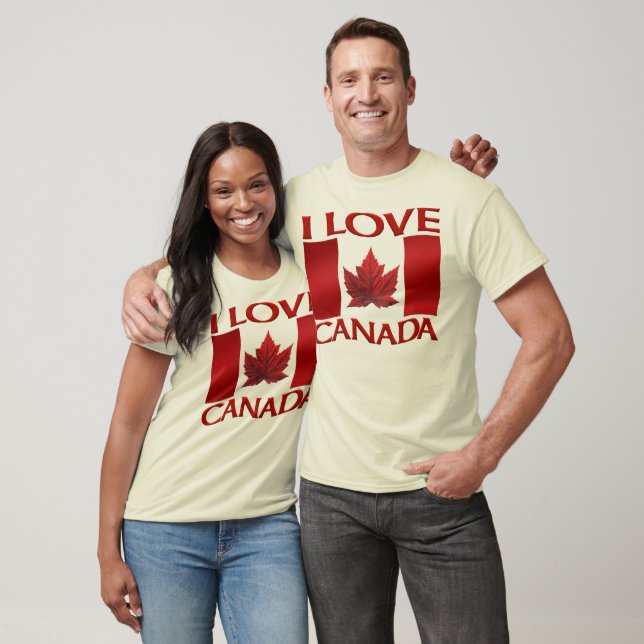 Adoro Canadá Tanque de Cima Canadá Souvenir Camisa (Unissex)