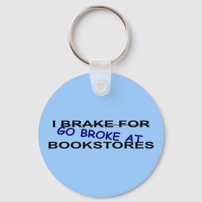 Adoro Chaveiro de Lojas de Livros para Nerd (Frente)