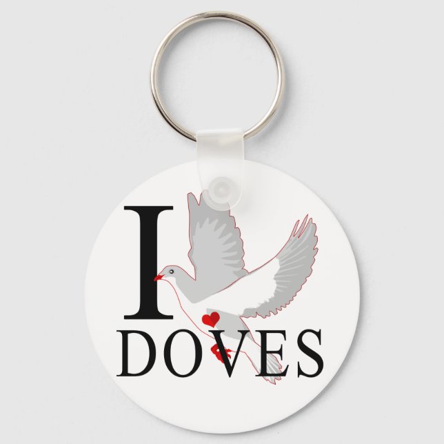 Adoro Chaveiros de Doves (Frente)