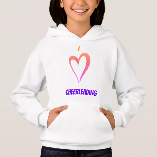Adoro Cheerhead - Crianças Pullover Hoodie (Frente)