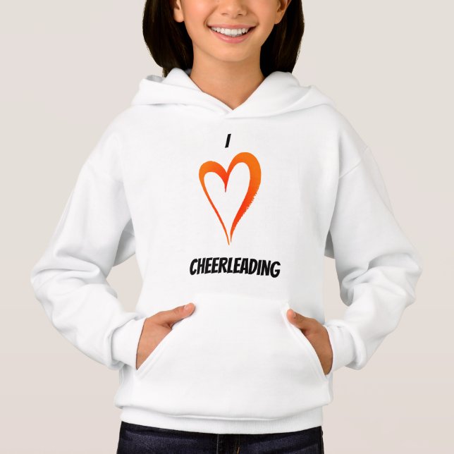Adoro Cheerhead - Crianças Pullover Hoodie (Frente)
