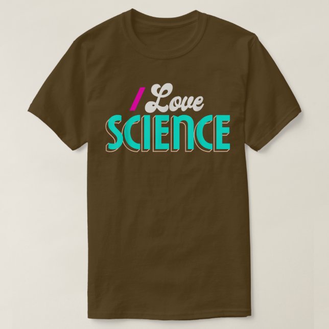 Adoro Ciência da Camisa (Frente do Design)