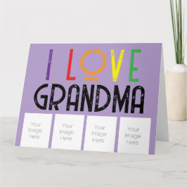 adoro fotos da vovó Cartão de Saudação Dobrado