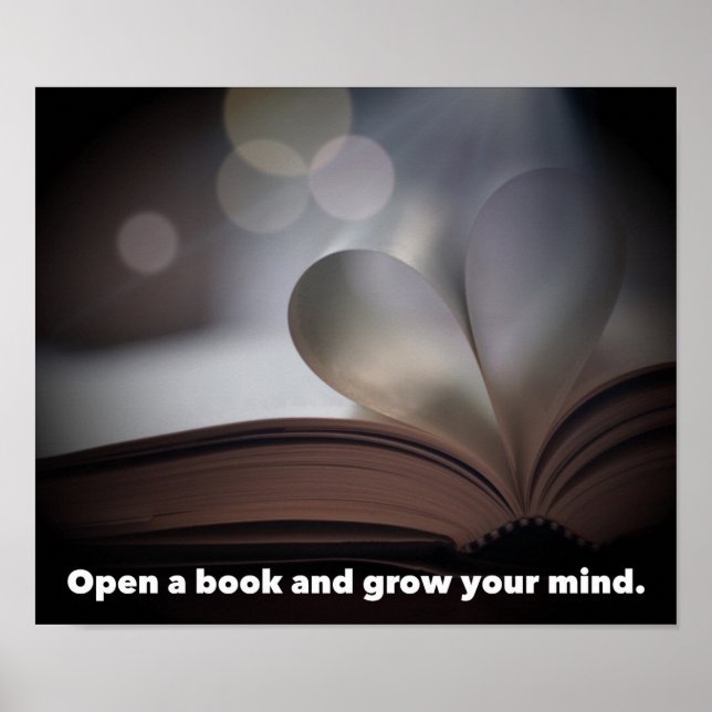 Adoro ler Poster de sala de aula (Frente)