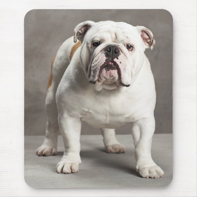Adoro o inglês Bulldog Puppy Dog Mousepad (Frente)