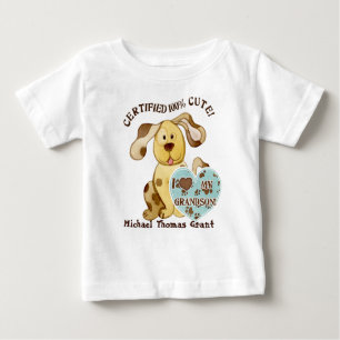 Adoro o meu neto, Camiseta de bebê personalizada