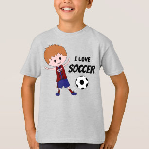 Adoro o Rapaz do Futebol - com uma camisa chamada,