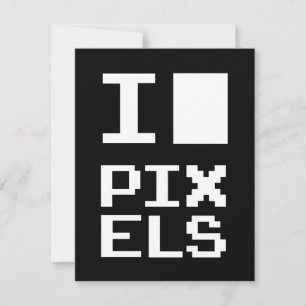 Adoro Pixels, design de geek, arte de pixel