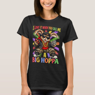 Adoro Quando Chama Grande Hoppa Camiseta Homens Mu