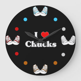 Adoro Relógio de Parede Chucks (preto)