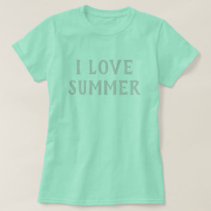 Adoro Typografia Summer Feliz Camisa De Férias