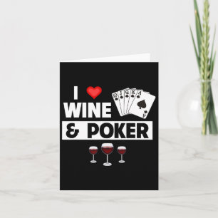 Adoro Vinho E Cartões De Poker Gam De Casino Real