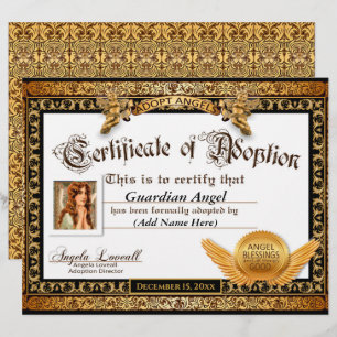 Adotar Certificado de Adoção Angels™
