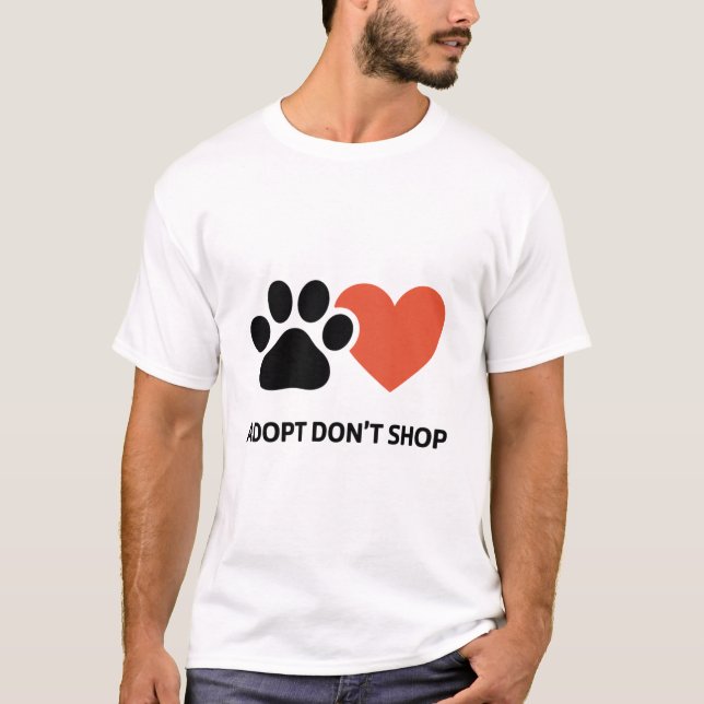 Adotar Não Comprar Camisa (Frente)