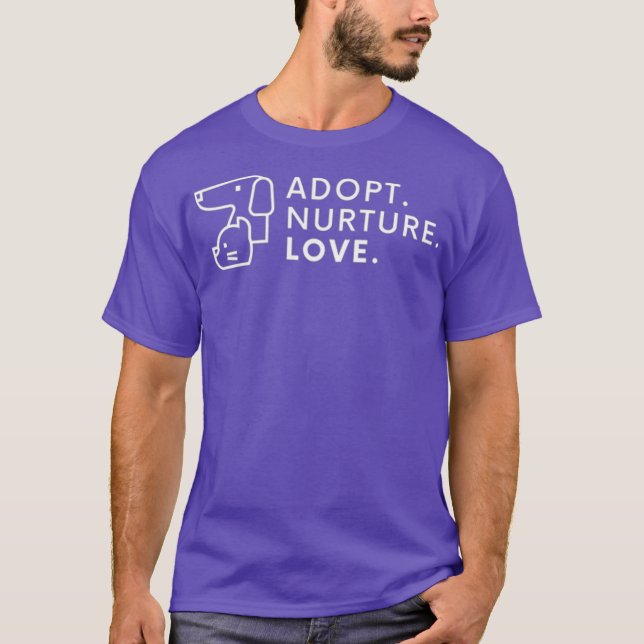 Adotar Não Comprar Camisa - Animal Charity Tee- Do (Frente)