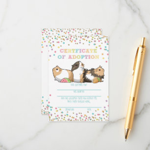 Adotar um Certificado de Adoção de Suíno-guineense