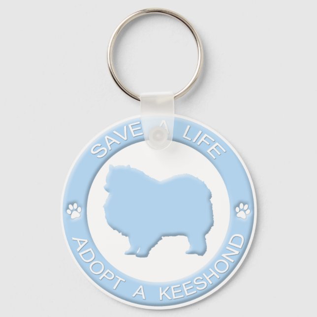 Adotar um Chaveiro Keeshond (Frente)