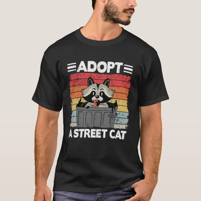 Adotar Uma Rua Cat Raccoon Pullover Hoodie_6 (Frente)