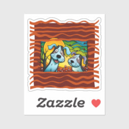 "Adote-Me". Adesivo de vinil com formato personali