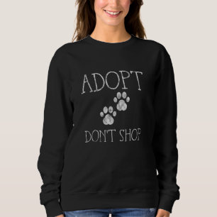 Adote Não Compre Camisa T - Abrigo Animal Pet Tee