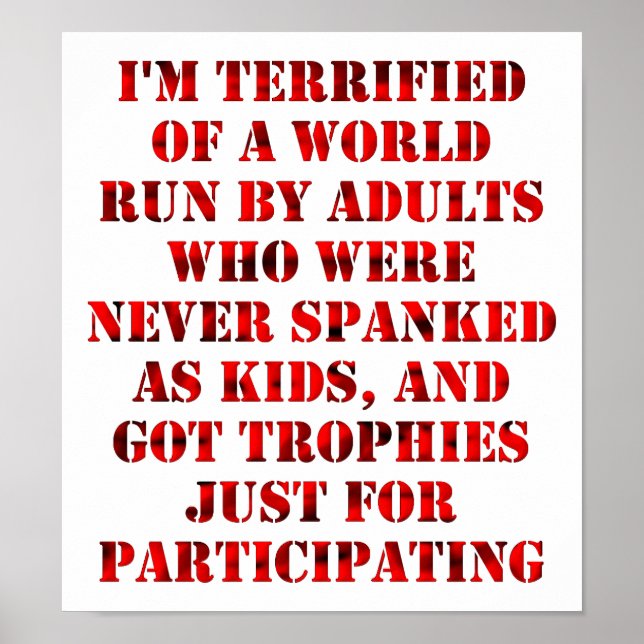 Adultos do gênero infantil Poster engraçada (Frente)