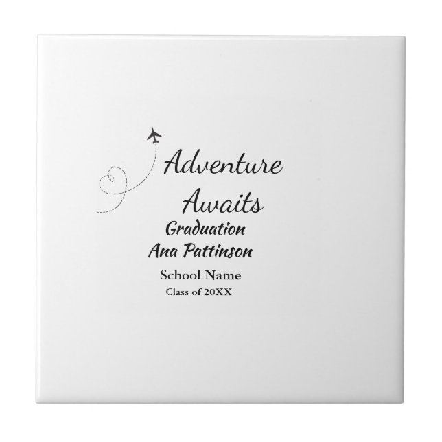 Adventure aguarda a graduação acrescentar nome ano (Frente)