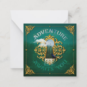 Adventure Aguarda / Cartão de Nota de Papel