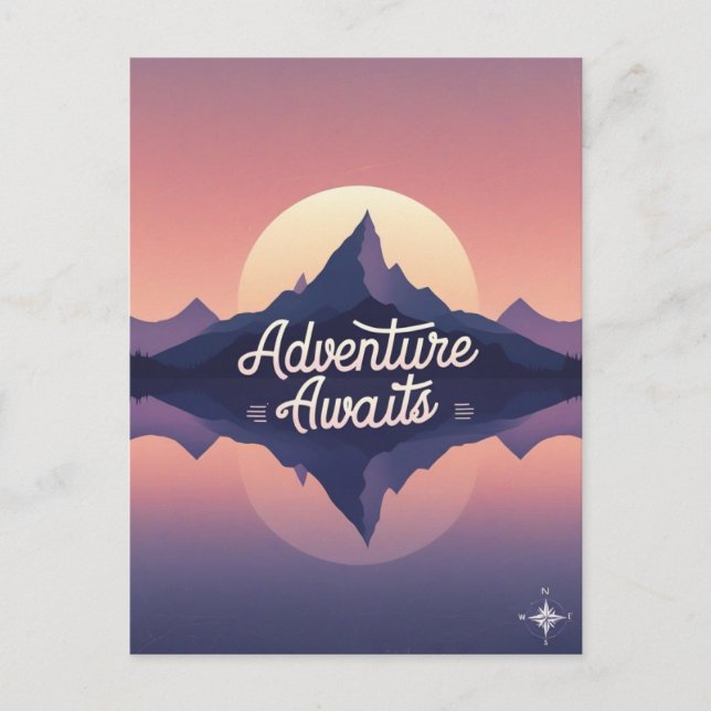 Adventure Aguarda Cartão postal da Nature (Frente)