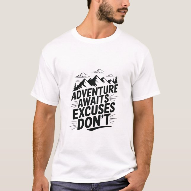 Adventure Aguarda desculpas Não Camisa (Frente)